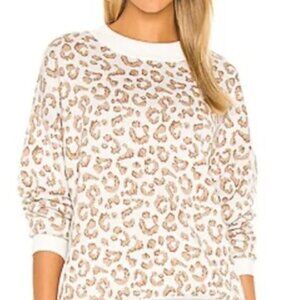 Mazik Women’s Leopard Print Long Sleeve Knit Sweater - Size L